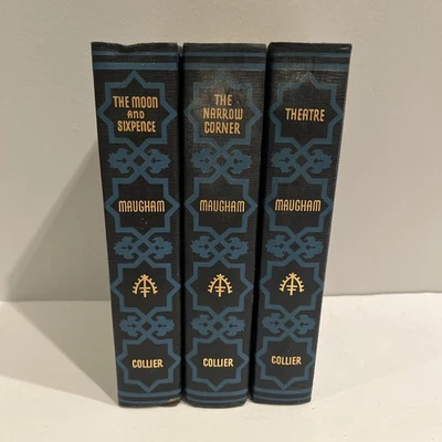 (3) lot W. SOMERSET MAUGHAM 1919 - 1937 Decorative Hardcover Books by PF Collier - Image 1 of 4
