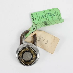 Vintage Master Lock Co. Vorhängeschloss mit Zahlenmangel - Bild 1 von 5