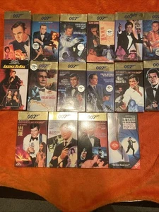 JAMES BOND 007 VHS Lot (16) CBS FOX Roger Moore Sean Connery NEW & USED - Picture 1 of 24