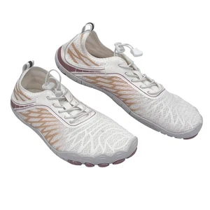 Lorax Barefoot Flat Shoes Sneakers Womens US 9 EU 40 Light Breathable White Mesh - Picture 1 of 16