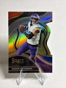 2023 Panini Select Justin Jefferson #247 Red and Blue Prizms Die Cuts Vikings - Picture 1 of 2