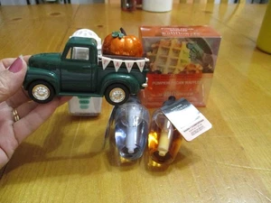 New Bath Body Works Green Truck Fall,W/4 Refills,Wall Flower Plug In Diffuser - Picture 1 of 10