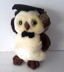 Fiesta Plush Graduation Owl  8" Inches - Picture 1 of 3