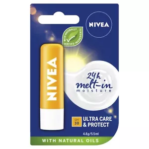 NIVEA Lip Ultra Care & Protect SPF30+ 4.8g 5.5mL - Picture 1 of 1