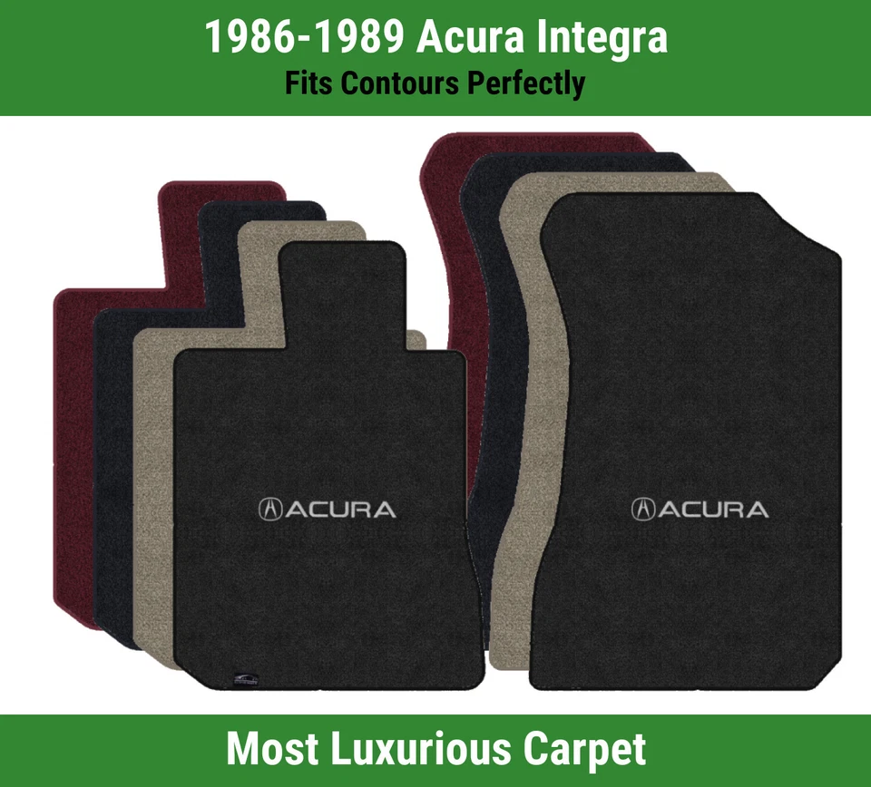 Alfombrillas delanteras Lloyd Luxe para Acura Integra 86-89 con Acura A con Acura Word Foto 1 de 4