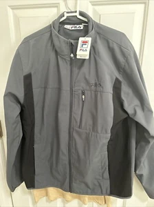 NWT FILA Men’s Size Large Gray & Black Zippered Jacket - Picture 1 of 1