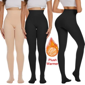 Dicke Plüsch Damen Strumpfhose High Waist Tights Panty Hose Strümpfe Fleece gefüttert - Bild 1 von 27