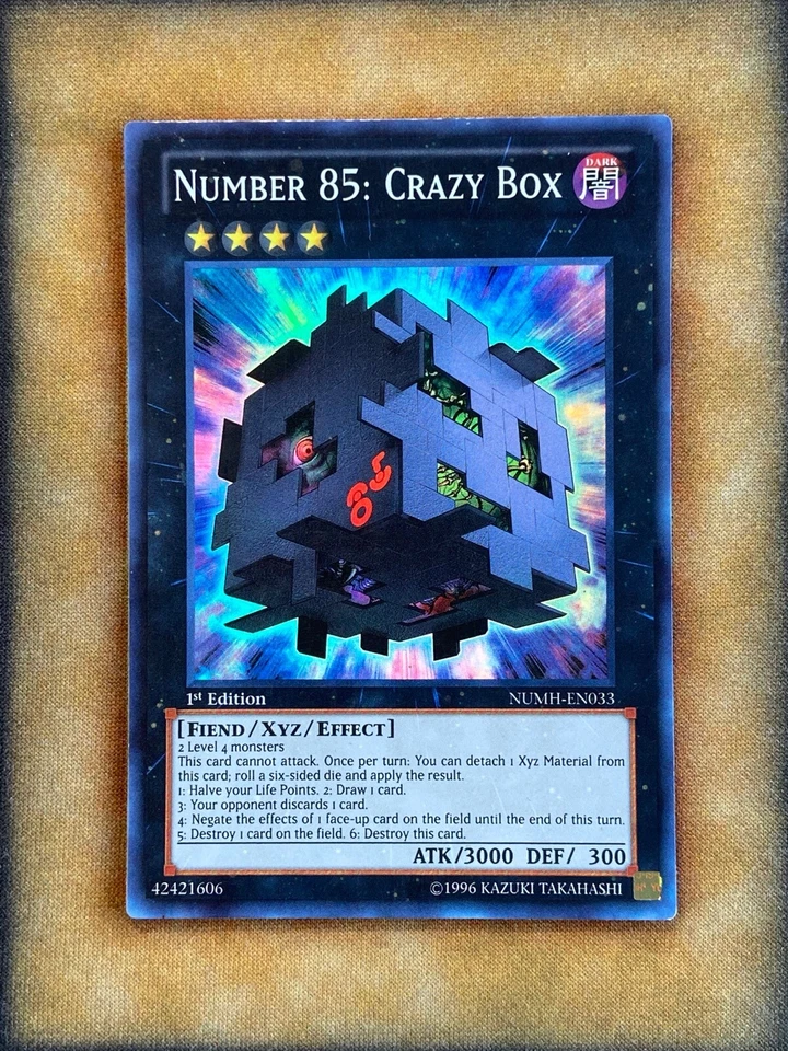 Yugioh Number 85: Crazy Box NUMH-EN033 Super Rare 1st Ed NM - Image 1 of 1