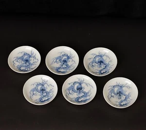 Superb Imari porcelain plates set of 12  with Dragon motive.Edo,19th c .  ZE95 - Picture 1 of 8