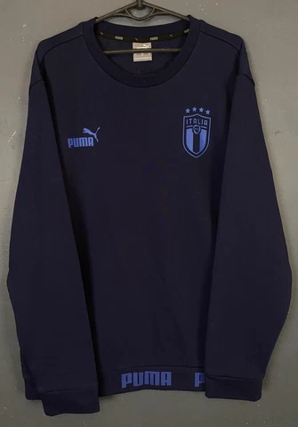 MEN'S ITALY 2019/2020 ITALIA SWEAT TOP SOCCER FOOTBALL SHIRT JERSEY SIZE L LARGE Cover