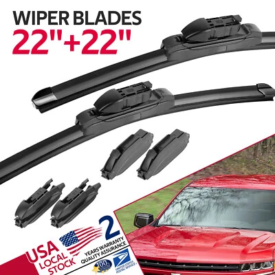 Front Windshield OEM Wiper Blades Size 22"+22" All Season For Ram 1500 2012-2015 — 第 1/4 张图片