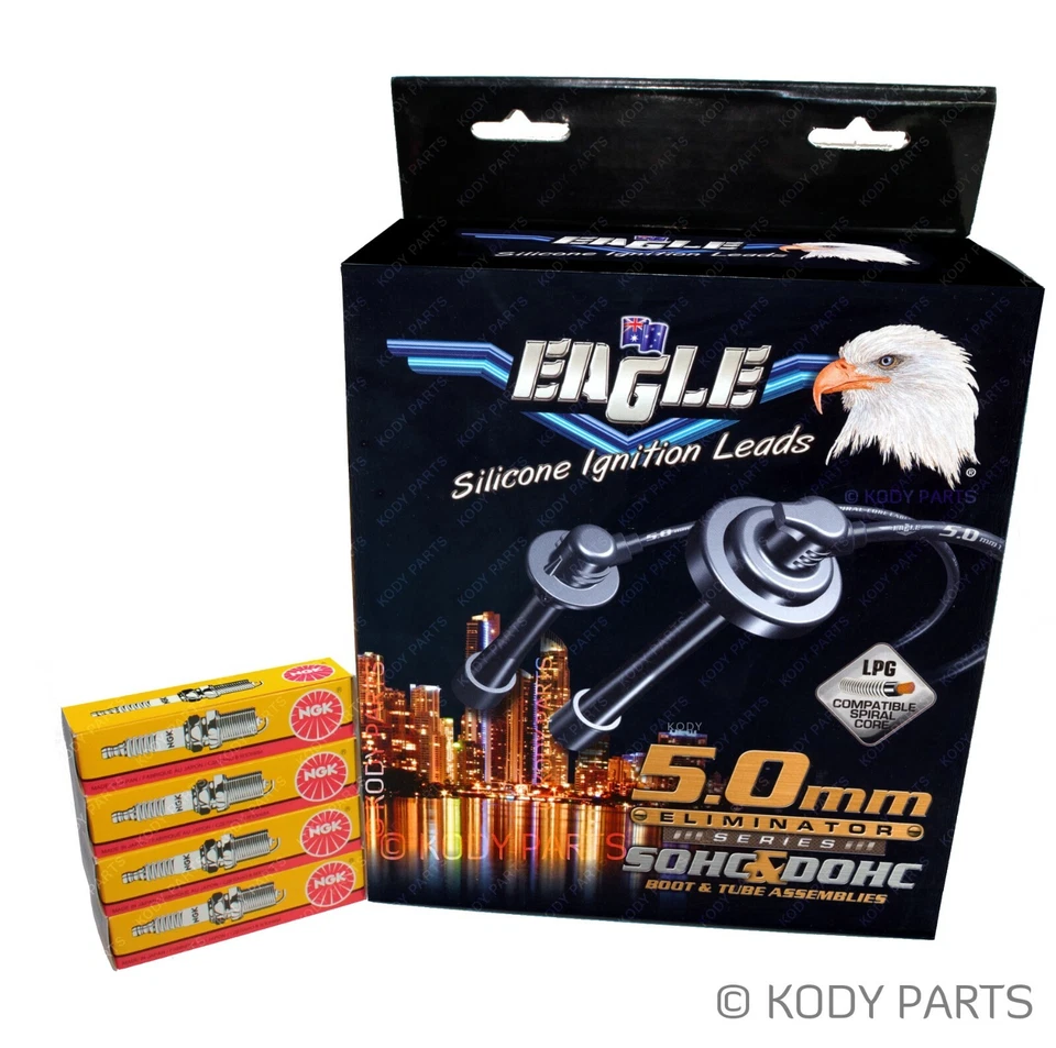 IGNITION LEADS & NGK PLUGS - for Mazda 323 BJ Astina Protege 1.8L FP 2/2001-2004 - image 1 of 1