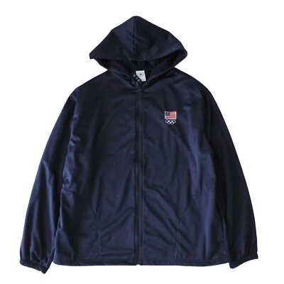 Chaqueta de pista con capucha del Comité Olímpico de los Estados Unidos cremallera completa - talla 2XL Foto 1 de 4