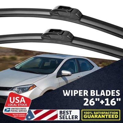2Pcs Soft Rubber 26"+16" Windshield Rain Blades For Subaru WRX STI 2015-2018 - Imagem 1 de 4