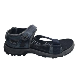 ECCO Offroad Mens Size US 13 EU 47 Sandals Blue Nubuck Strap Outdoor Hiking - Picture 1 of 13
