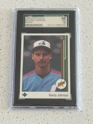 Randy Johnson Star Rookie 1989 Upper Deck RC #25 - SGC 10 gemas como nuevo Foto 1 de 2