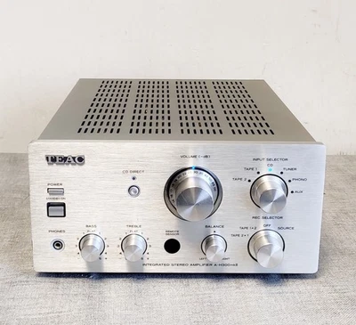 Teac A-H300 MKII HiFi Stereo Integrated Amplifier Silver With Phono Input - Image 1 of 4