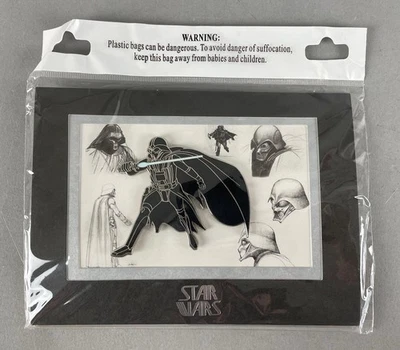 Star Wars - Pin e peça de arte Darth Vader arte conceitual L.E. de 2000 Disney lacrado - Imagem 1 de 4