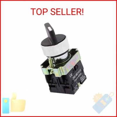 uxcell 22mm Latching 2 NO Three 3-Position Rotary Selector Select Switch ZB2-BE1 - Image 1 of 2
