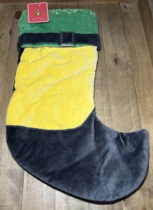 Pottery Barn Buddy the Elf Movie Velvet Christmas Stocking NEW - Picture 1 of 5