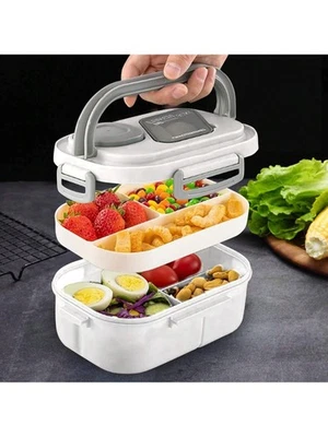 Caja de almuerzo Bento a prueba de fugas para niños - Colores lisos, lonchera para niños adultos Foto 1 de 4