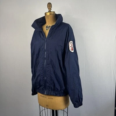 Винтажная ветровка Macgregor IHSAA 1997-1998 официальная нашивка темно-синяя LRG на молнии - Изображение 1 из 4