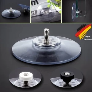 1-50 x Saugnäpfe 75mm starker Saugnapf bis 13kg Edelstahl Gewinde M6x12mm+Mutter - Bild 1 von 10