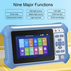Optical Time Domain Reflectometer OTDR 9 In 1 Optical Power Meter VFL RJ45 - Picture 1 of 12