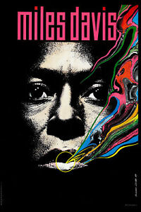 Jazz Great: Miles Davis * Psychedelic * Tribute Poster 12x18