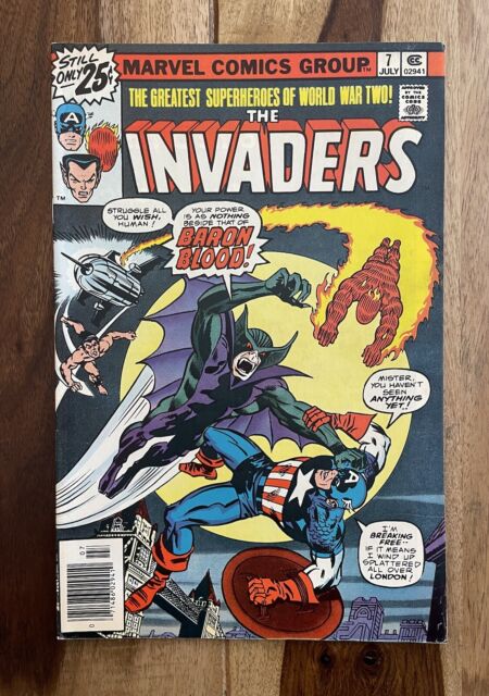 Invaders #8 NM- 9.2 1st Union Jack Cover, a Beautiful Classic Marvel Comics  c187 | Comic Books - Bronze Age, Marvel, Invaders, Superhero