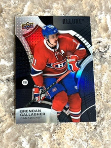 2021-22 Upper Deck Allure Black Rainbow Brendan Gallagher #7 Montreal Canadiens