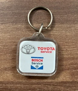 Oldtimer Toyota Bosch Service Dänisch Kunststoff Schlüsselanhänger Autohaus Retro Design - Bild 1 von 2