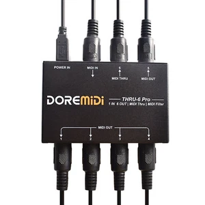 DOREMiDi THRU-6 Pro Midi Box 1-in 6-out Midi Filter USB MIDI Ausgang - Bild 1 von 14