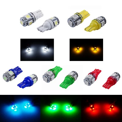 24V T10 501 W5W 5 SMD LED Capless Interior Side Light Wedge Bulb HGV Truck Lorry - Image 1 of 4