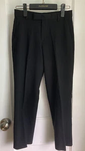 Calvin Klein Big Boys' Flat Front Pant, Black, 10, Black, Size PcGj 14 - Picture 1 of 5