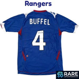 AUTHENTIC RANGERS 2006-07 HOME FOOTBALL SHIRT SMALL ADULT (V GOOD) BUFFEL No4 - Picture 1 of 8