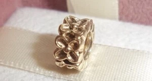 PANDORA | DIJE FLOR DE ALOHA ORO 14K NUEVO 750465 AUTÉNTICO RETIRADO RARO 585ALE - Imagen 1 de 9