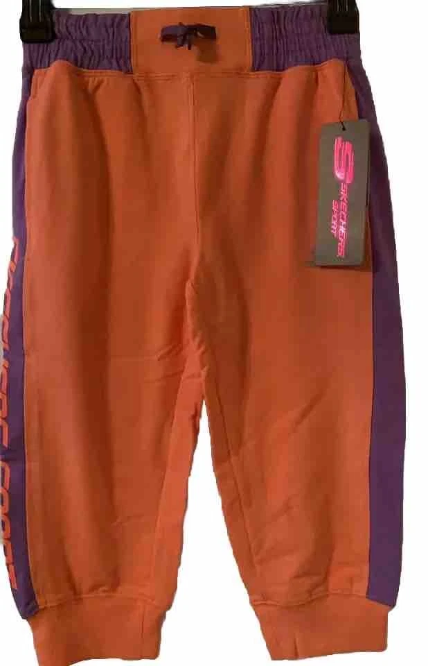 Jogger deportivo Skechers de felpa francesa coral pequeño para niñas grandes Foto 1 de 4