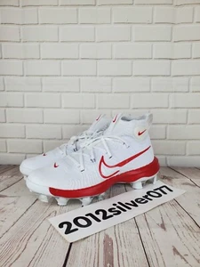 Size 13 Nike Men's Alpha Huarache NXT MCS Red White Baseball Cleats DJ6519-104  - Picture 1 of 8