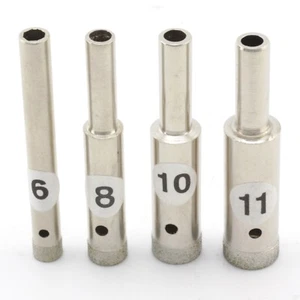 4Pcs 6 8 10 11 mm Lapidary Super-thin Diamond Core Drill Bit Hole Saw 0.5mm - Picture 1 of 6