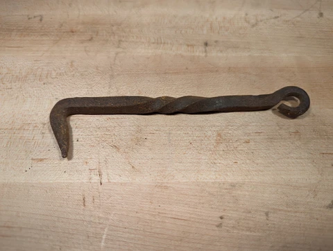 Vintage Primitive Forged Farm Gate Twisted Latch Cover