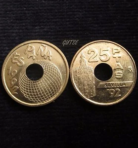 *GUTSE* 25 PESETAS 1992, "TORRE DEL ORO", SIN CIRCULAR. - Picture 1 of 1