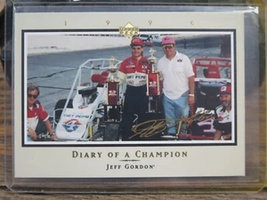 1996 Upper Deck Road to the Cup Diary of a Champion Jeff Gordon #DC4 NASCAR CARD - Picture 1 of 2