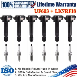 6Pack Ignition Coil & Spark Plug For 2008-2017 Honda Odyssey 3.5L V6 UF603 C1624 - Picture 1 of 11