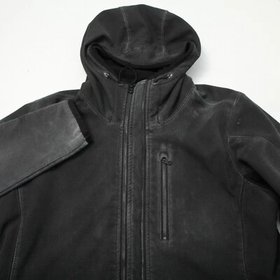 KUHL Jacket Mens Large Gray BURR Full Zip Combed Canvas Fleece Liner Hood Pocket - Image 1 of 4