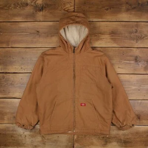 Chaqueta de trabajo vintage Dickies XL forrada Sherpa beige - Imagen 1 de 8