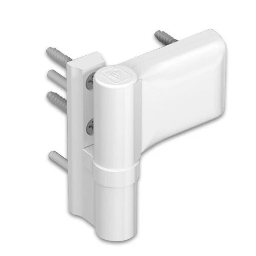 Paumelle menuiserie PVC - porte 80 kg - H15 à 20 mm - L15 mm - 1 pièce HAHN