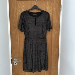 Dorothy Perkins Black & Gold Sparkly Dress - Picture 1 of 3