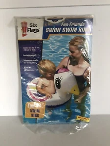 Summer Pool Fun Toy Swimming Raft Inflatable Swan Float Ring Baby Kids - Picture 1 of 2