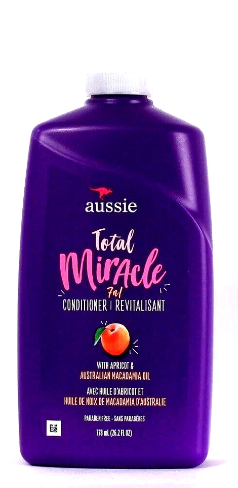1 Aussie 26.2oz Total Miracle 7N1 Apricot & Australian Macadamia Oil Conditioner - Image 1 of 1